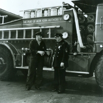 The officers were trained in firefighting techniques.