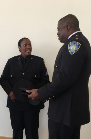 Sergeant Irving with Deputy Chief Raymond Bryan
